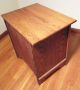 Amish Made Solid Oak White Clad Icebox Cabinet End Table W/brass Hardware Ice Boxes photo 3