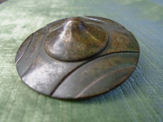 Antique Brass Metal Button Arts & Crafts photo