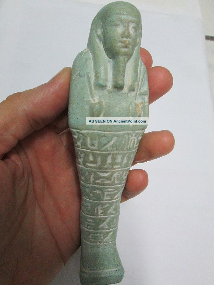 Egyptian Faience Ushabti - Late Period,  664 - 525 B.  C. Egyptian photo