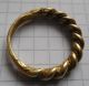 Viking Period Gold Crimped Ring Big Size 7.  75g photo