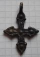 Viking Period Double - Sided Bronze Cross Viking photo 1