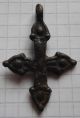 Viking Period Double - Sided Bronze Cross Viking photo 7