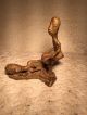 Rare Antique African Bronze Ashanti Gold Weight - Man Women Love L Sculptures & Statues photo 2