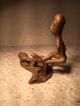 Rare Antique African Bronze Ashanti Gold Weight - Man Women Love L Sculptures & Statues photo 4