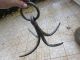 Antique Iron Wrought Large Anchor Grapnel Claw Blacksmith Made Old Hook 4 Claws Anchors photo 1