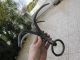 Antique Iron Wrought Large Anchor Grapnel Claw Blacksmith Made Old Hook 4 Claws Anchors photo 2
