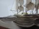 Finest Signed Japanese 3 Masted Sterling Silver 985 Clipper Ship Takehiko Japan Other Antique Sterling Silver photo 1