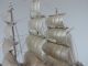 Finest Signed Japanese 3 Masted Sterling Silver 985 Clipper Ship Takehiko Japan Other Antique Sterling Silver photo 4