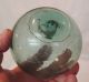 3 Vintage Japanese Glass Fishing Floats Rolling Pin,  Makers Mark,  Grapefruit 25 Fishing Nets & Floats photo 3